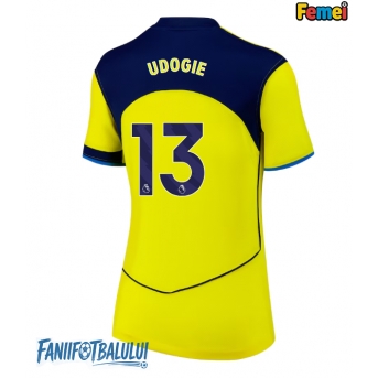 Tottenham Hotspur Destiny Udogie #13 Tricou Fotbal Replică 2025-26 Femei Treilea